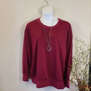 Nine West Active Maroon Top Size 2X